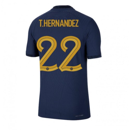 Francuska Theo Hernandez #22 Domaci Dres SP 2022 Kratak Rukavima